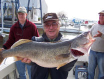Catch trophy Lake Erie walleye aboard the charter boat "Pooh Bear"