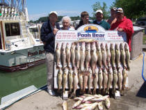 Catching Lake Erie walleye is fun for all ages on "Pooh Bear"