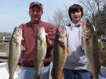 Catch big walleye on Lake Erie near Port Clinton, Ohio