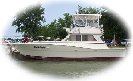  DO YOUR LAKE ERIE FISHING CHARTERS ABOARD THE 41' VESSEL "POOH 
BEAR" 